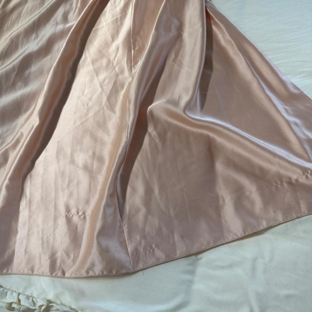 70s Satin Lounge Robe  Glamorous 70s Zandra Rhodes for Neiman Marcus - Picture 8 of 8